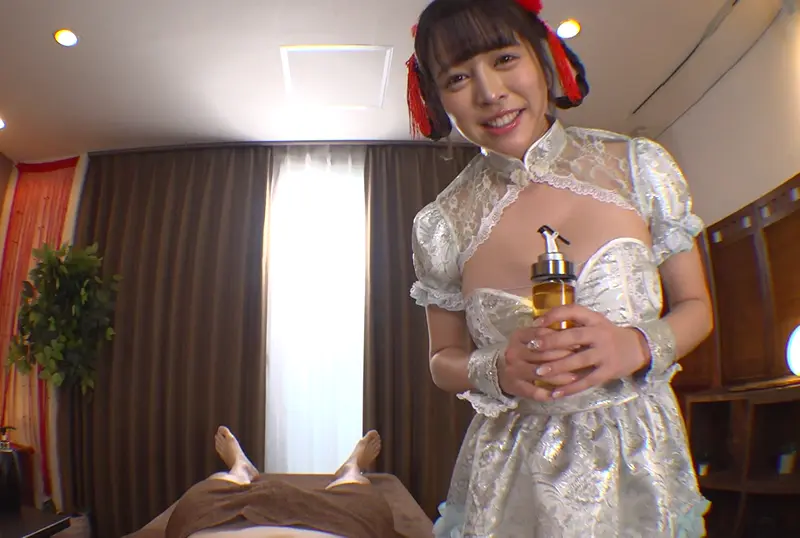 Haruna Noa in an esthetician outfit